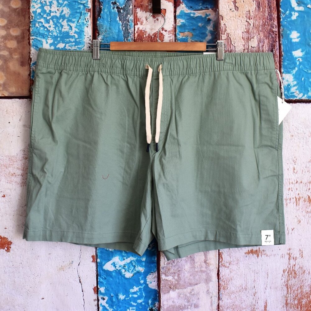 Men's Free Assembly Pull On Shorts Drawstring XXXLARGE Iceberg Green NEW